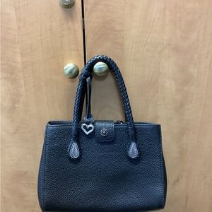 Brighton Black Leather Tote